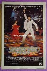 H970 SATURDAY NIGHT FEVER one-sheet movie poster '77 John Travolta