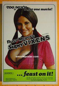 I091 SUPER VIXENS one-sheet movie poster '75 Russ Meyer, Digard