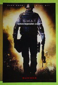 H965 S.W.A.T. double-sided teaser one-sheet movie poster '03 Sam L. Jackson, Colin Farrell