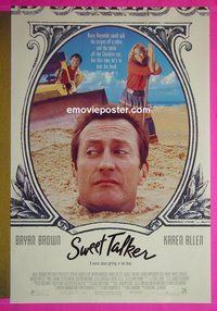 I099 SWEET TALKER one-sheet movie poster '91 Bryan Brown, Karen Allen