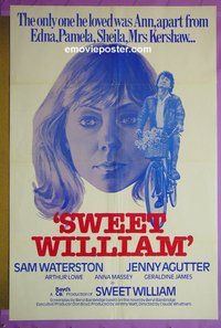 I100 SWEET WILLIAM one-sheet movie poster '80 Sam Waterston