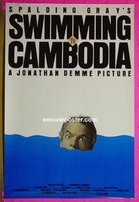 I101 SWIMMING TO CAMBODIA one-sheet movie poster '87 Spalding Gray
