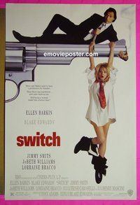 I103 SWITCH one-sheet movie poster '91 Ellen Barkin, Jimmy Smits