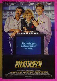 I104 SWITCHING CHANNELS one-sheet movie poster '88 Kathleen Turner