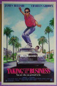 I106 TAKING CARE OF BUSINESS double-sided one-sheet movie poster '91 Belushi, Grodin