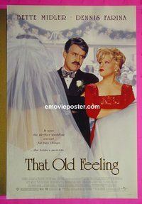 I121 THAT OLD FEELING double-sided one-sheet movie poster '97 Bette Midler, Farina