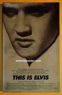 I129 THIS IS ELVIS one-sheet movie poster '81 Elvis Presley!