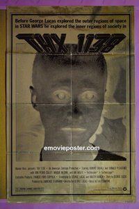 I134 THX 1138 foil one-sheet movie poster R78 George Lucas, Duvall