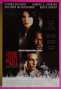 I139 TIME TO KILL double-sided one-sheet movie poster '96 Matthew McConaughey