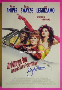I149 TO WONG FOO THANKS FOR EVERYTHING JULIE NEWMAR double-sided one-sheet movie poster
