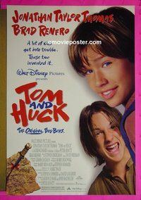 I150 TOM & HUCK double-sided one-sheet movie poster '95 Jonathan Taylor Thomas