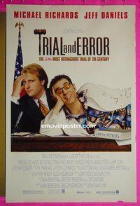 I168 TRIAL & ERROR double-sided one-sheet movie poster '97 Kramer, Jeff Daniels