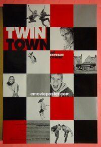 I184 TWIN TOWN double-sided one-sheet movie poster '97 Rhys Ifans, Llyr Evans