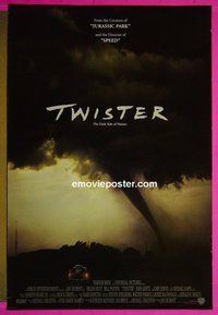 I187 TWISTER double-sided one-sheet movie poster '96 Bill Paxton, Helen Hunt