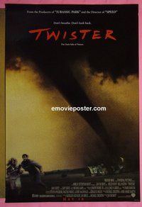 I188 TWISTER double-sided advance one-sheet movie poster '96 Bill Paxton, Helen Hunt