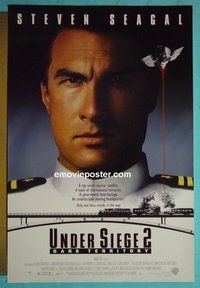 I192 UNDER SIEGE 2 double-sided one-sheet movie poster '95 Steven Seagal
