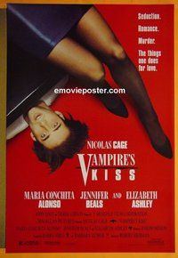 I200 VAMPIRE'S KISS one-sheet movie poster '89 Nicolas Cage