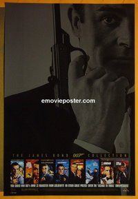 H607 JAMES BOND 007 COLLECTION video one-sheet movie poster '96 Roger Moore!