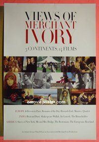 I207 VIEWS OF MERCHANT IVORY one-sheet movie poster '90s great stars!
