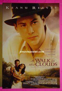 I215 WALK IN THE CLOUDS double-sided style B one-sheet movie poster '95 Keanu Reeves