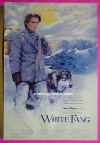 I227 WHITE FANG double-sided one-sheet movie poster '91 Ethan Hawke