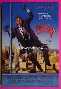 I232 WHO'S HARRY CRUMB one-sheet movie poster '89 John Candy