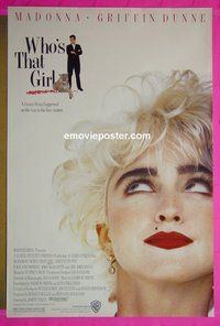 I233 WHO'S THAT GIRL one-sheet movie poster '87 Madonna, Griffin Dunne