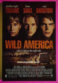 I234 WILD AMERICA double-sided one-sheet movie poster '97 Devon Sawa, J. Taylor Thomas