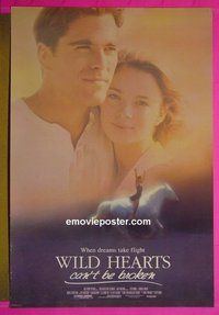 I236 WILD HEARTS CAN'T BE BROKEN double-sided one-sheet movie poster '91 Gabrielle Anwar