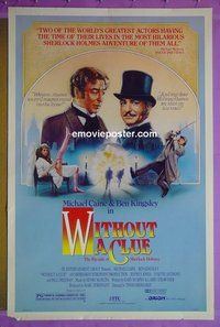 I240 WITHOUT A CLUE one-sheet movie poster '88 Michael Caine, Kingsley