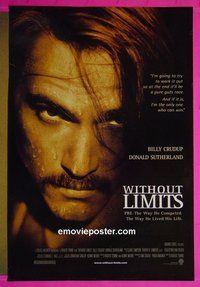 I241 WITHOUT LIMITS double-sided one-sheet movie poster '98 Billy Crudup, Prefontaine