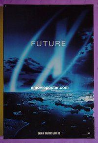 I250 X-FILES double-sided teaser style B one-sheet movie poster '98 Anderson