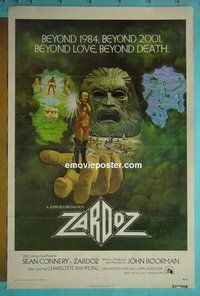 I262 ZARDOZ one-sheet movie poster '74 Sean Connery