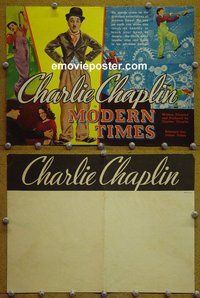 J145 MODERN TIMES herald '36 Charlie Chaplin