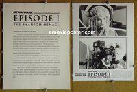 J510 PHANTOM MENACE presskit '99 Star Wars Episode I