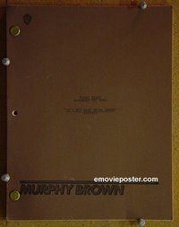 J264 MURPHY BROWN TV script 11/10/93 Candice Bergen