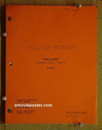 J269 POLICE WOMAN TV script 5/16/75 Angie Dickinson