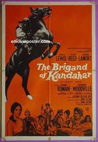 K031 BRIGAND OF KANDAHAR Australian one-sheet movie poster '65 Lewis