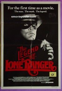 K087 LEGEND OF THE LONE RANGER Australian one-sheet movie poster '80 Spilsbury, Horse