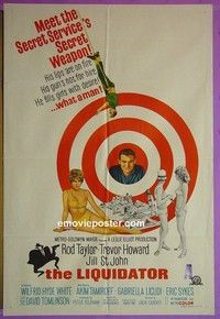 K090 LIQUIDATOR Australian one-sheet movie poster '66 Rod Taylor, Howard