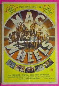 K093 MAG WHEELS Australian one-sheet movie poster '77 teen sex, car racing!