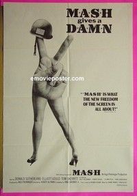 K095 MASH Australian one-sheet movie poster '70 Robert Altman, Gould