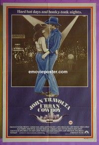 K156 URBAN COWBOY Australian one-sheet movie poster '80 Travolta, Winger