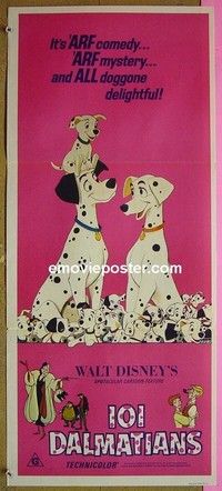 K182 101 DALMATIANS Australian daybill R70s most classic Walt Disney canine movie!