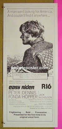 K407 EASY RIDER New Zealand daybill movie poster R78 Peter Fonda, Hopper