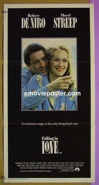K425 FALLING IN LOVE Australian daybill movie poster '84 Robert De Niro
