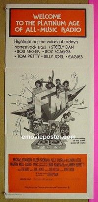 K445 FM Australian daybill movie poster '78 Martin Mull, rock 'n' roll