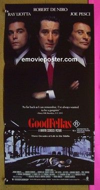 K480 GOODFELLAS Australian daybill movie poster '90 De Niro, Pesci