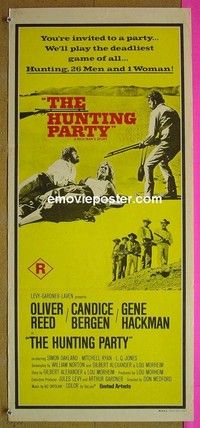 K523 HUNTING PARTY Aust daybill '71 the deadliest game of all, they hunted 26 men & Candice Bergen!