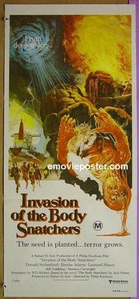 K540 INVASION OF THE BODY SNATCHERS Australian daybill movie poster '78
